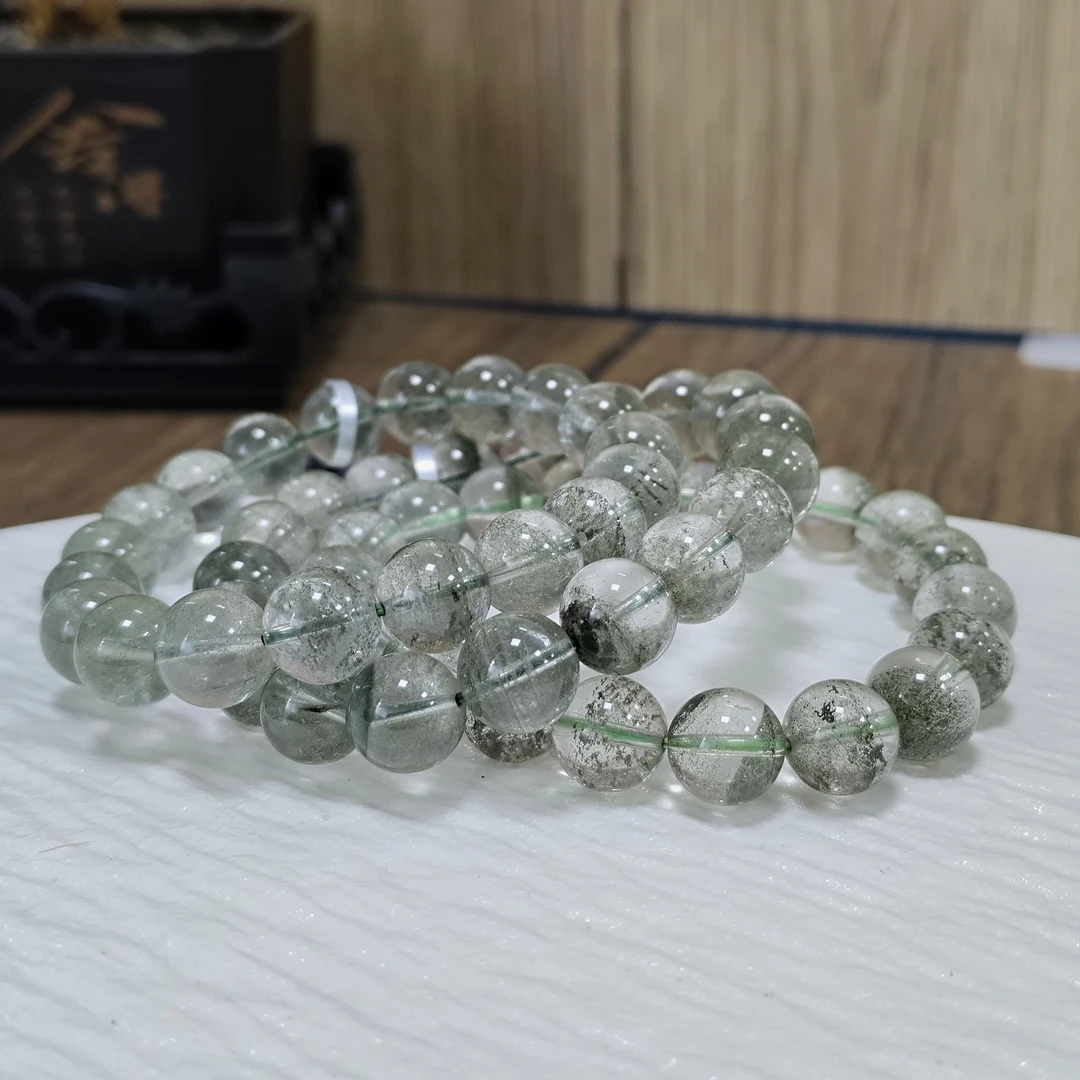 【书记甄选】天然绿幽灵千层满天星手链 多样发一件 约10mm 1645BB