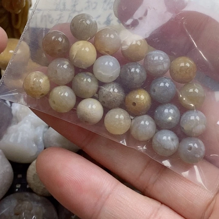 颈饰未镶嵌硅化珊瑚（珊瑚玉）