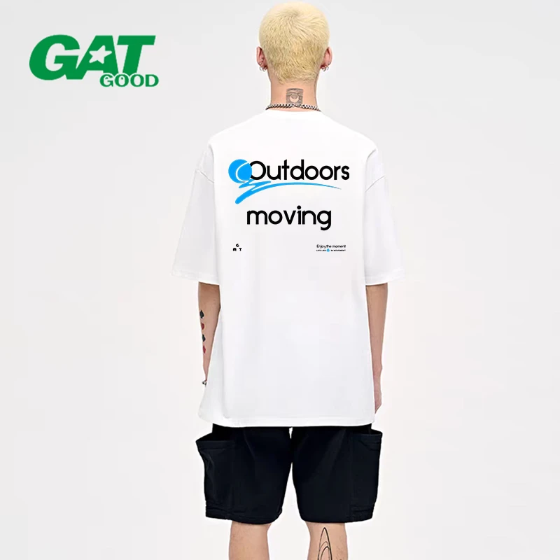 GAT系列（网球）男女同款短袖新款美式T恤高街运动纯棉发泡夏季