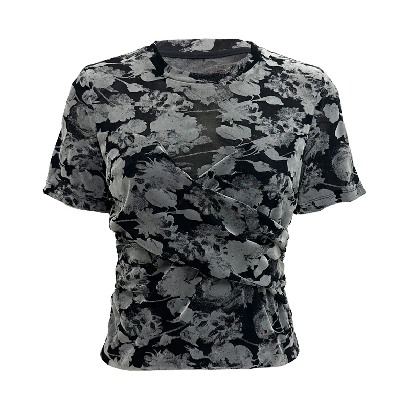 Iammix27【主播12】圆领套头T恤女M4A8078