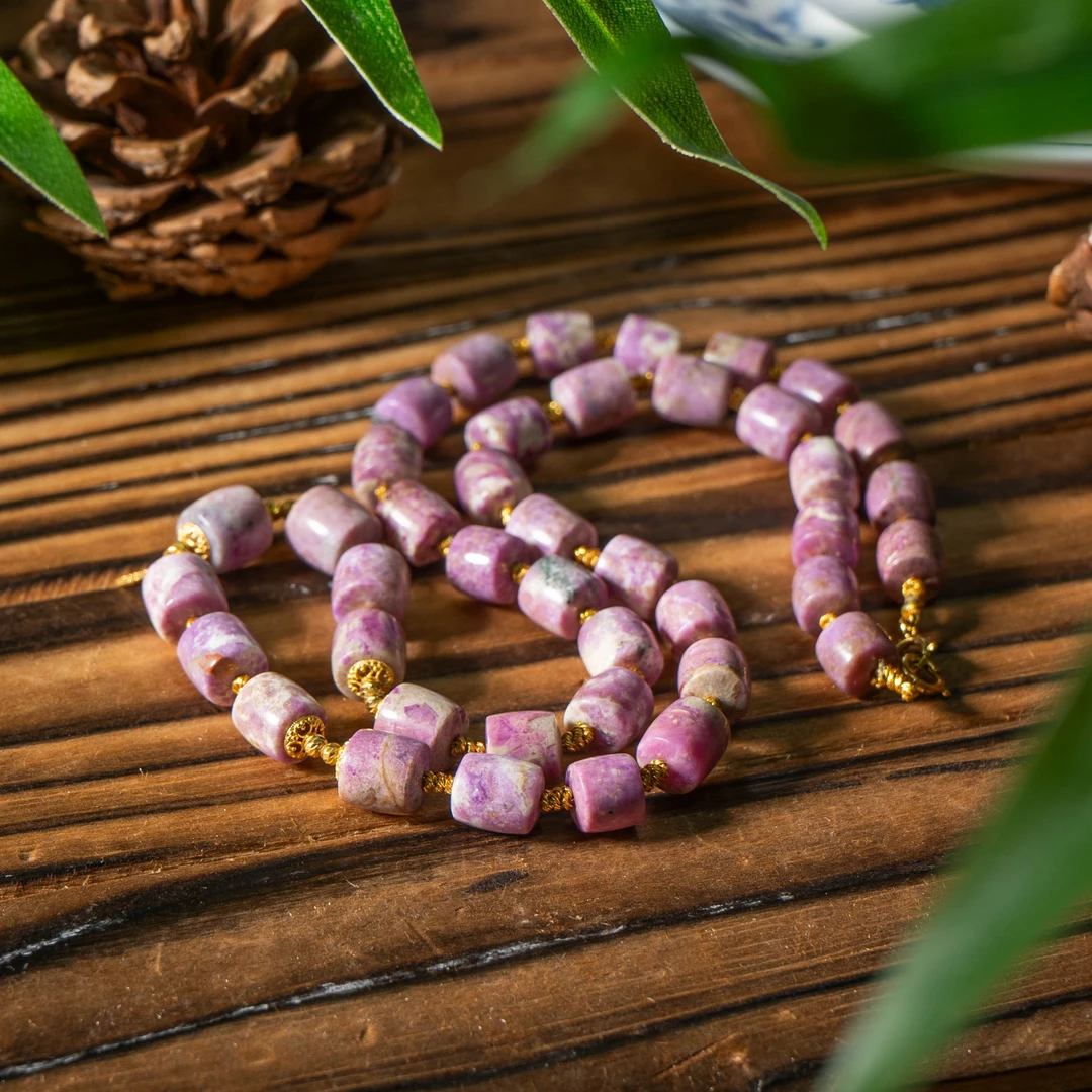 樱花粉舒俱来DIY直切项链/6-7mm/40cm+-/多样性发一/C1009/18/孤