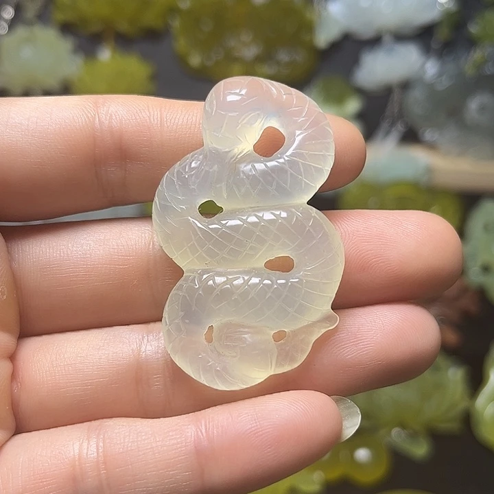 未镶嵌蛇纹石玉发饰