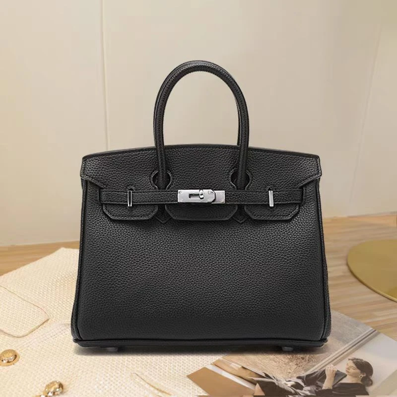 时尚百搭潮流手提小包包经典菱格女士气质女包简约荔枝纹