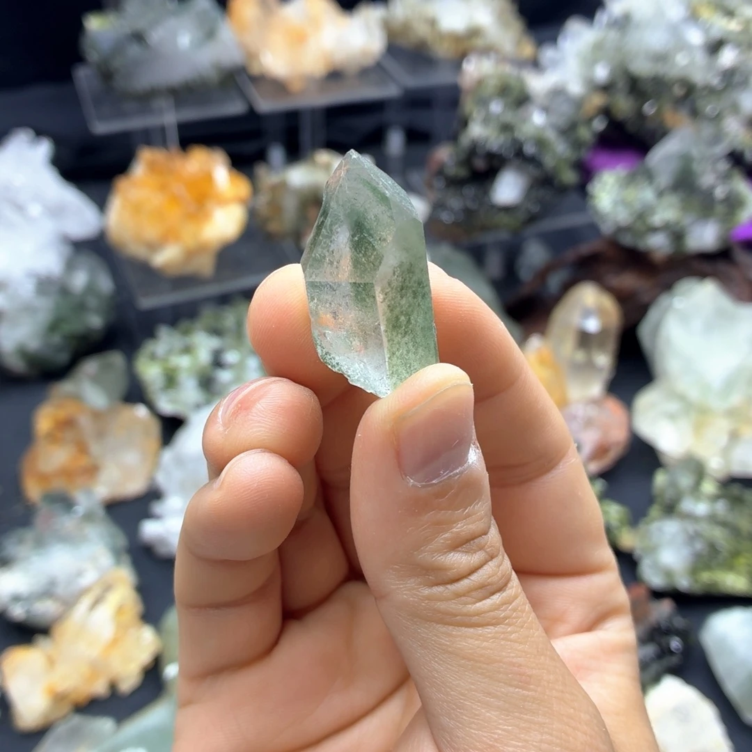 石材超透绿幽单晶