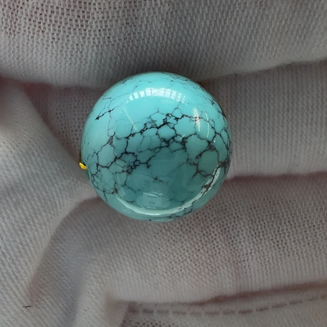 绿松石未镶嵌配饰圆珠15.1mm