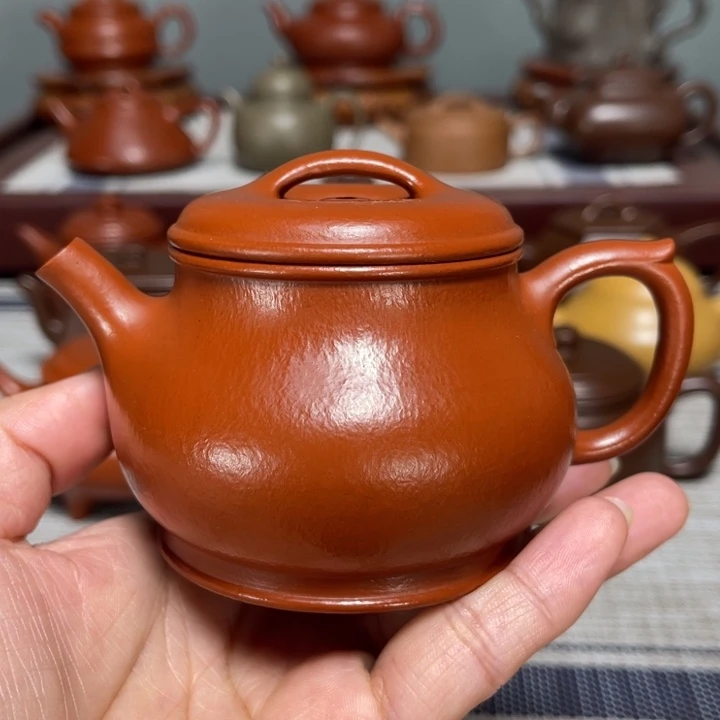 茶壶紫砂全手工制作150cc