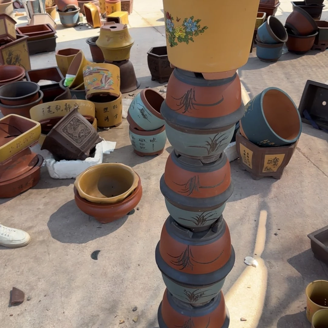 紫砂花盆口径18.12/14.10/17.13口径