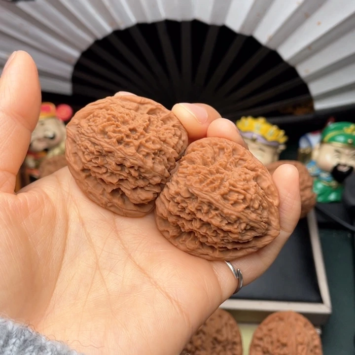 吊坠文玩核桃嘟*嘟413941尺拉丝三角凹底2042