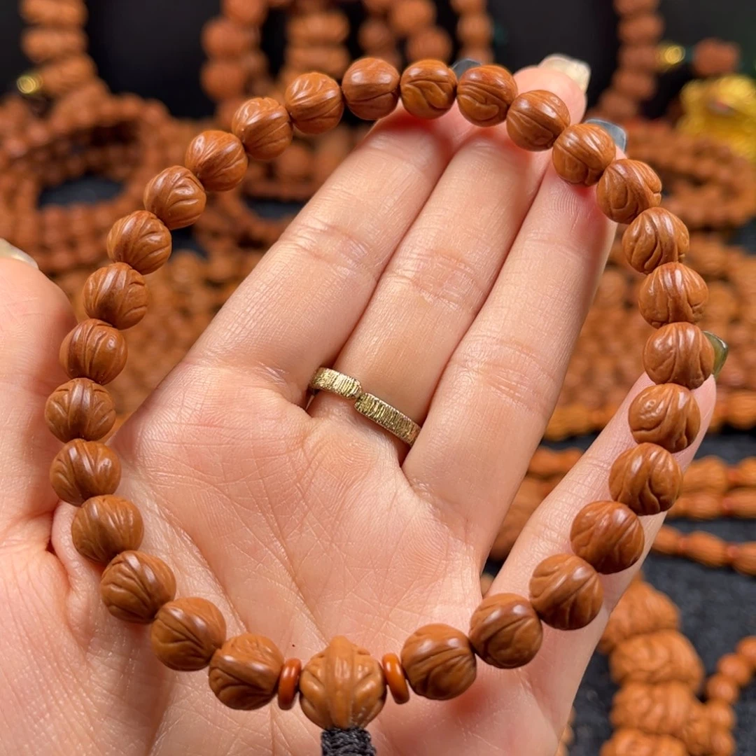 鸡***壳手串桃核A21链接手串