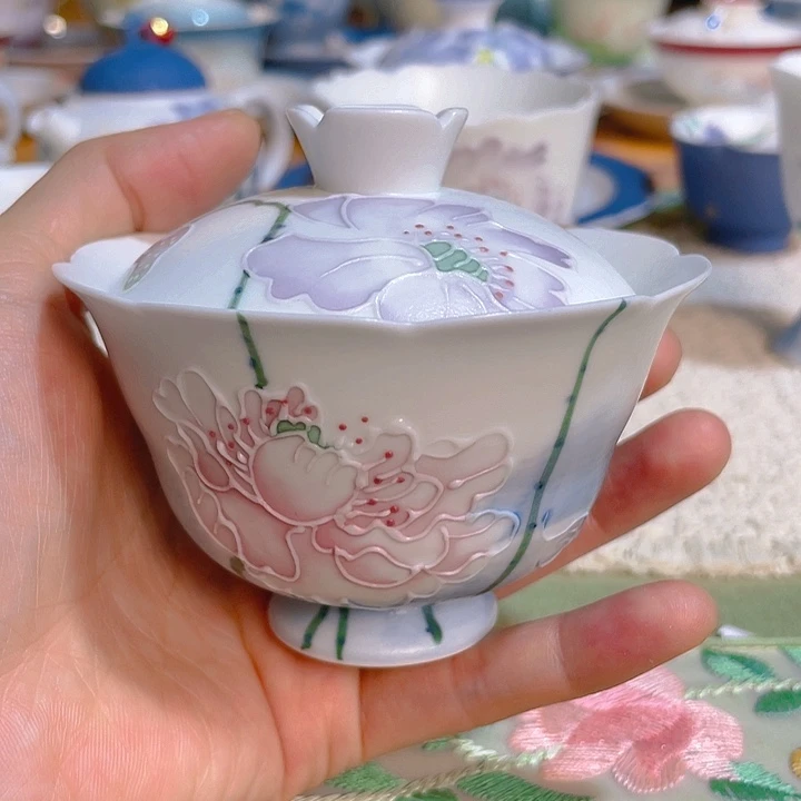 【闪购商品】瑞*h虞美人盖碗