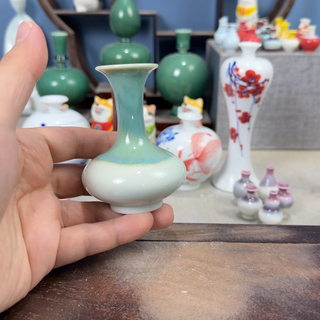 陶瓷手工小花器摆件