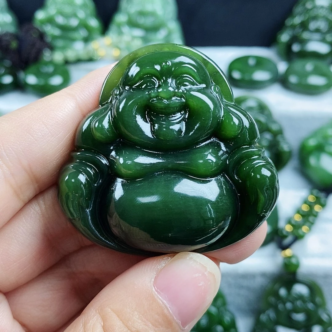 和田玉（碧玉）未镶嵌颈饰45mm