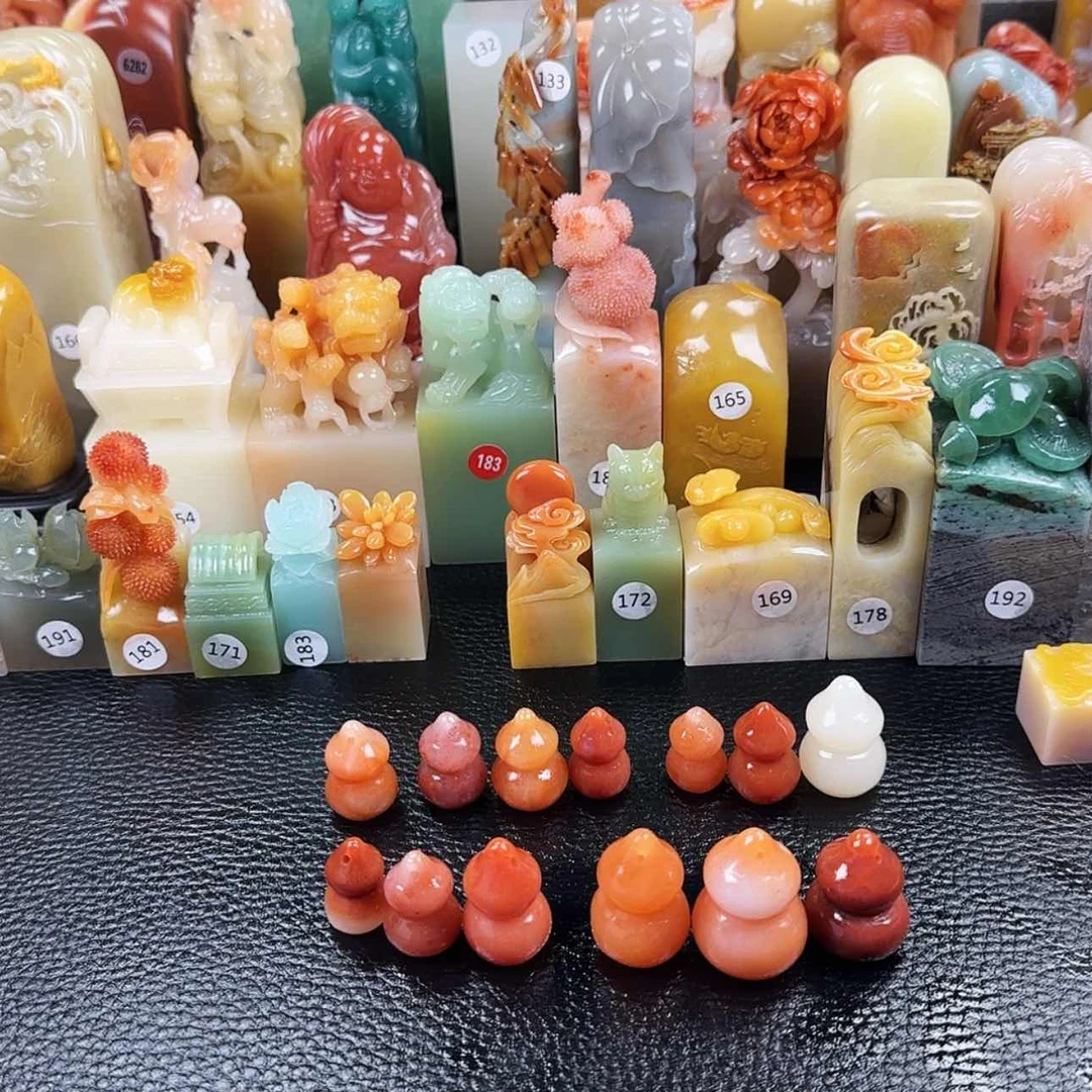 【闪购商品】寿山石印石菜*寿山石印章