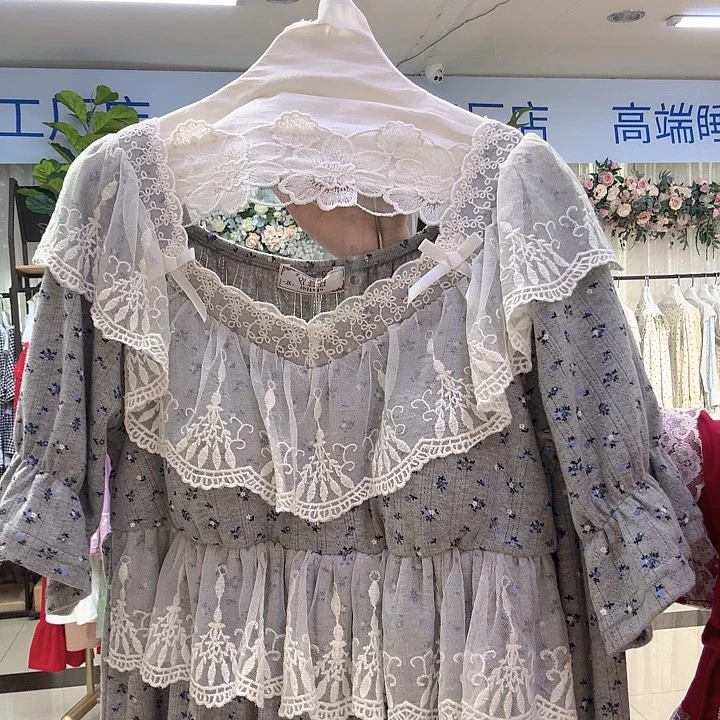 三醋酯纤维宫廷款两件套