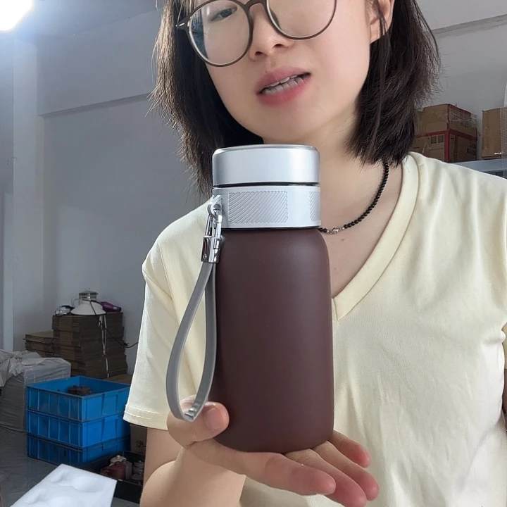 茶杯紫砂紫泥光素便携水杯没礼盒