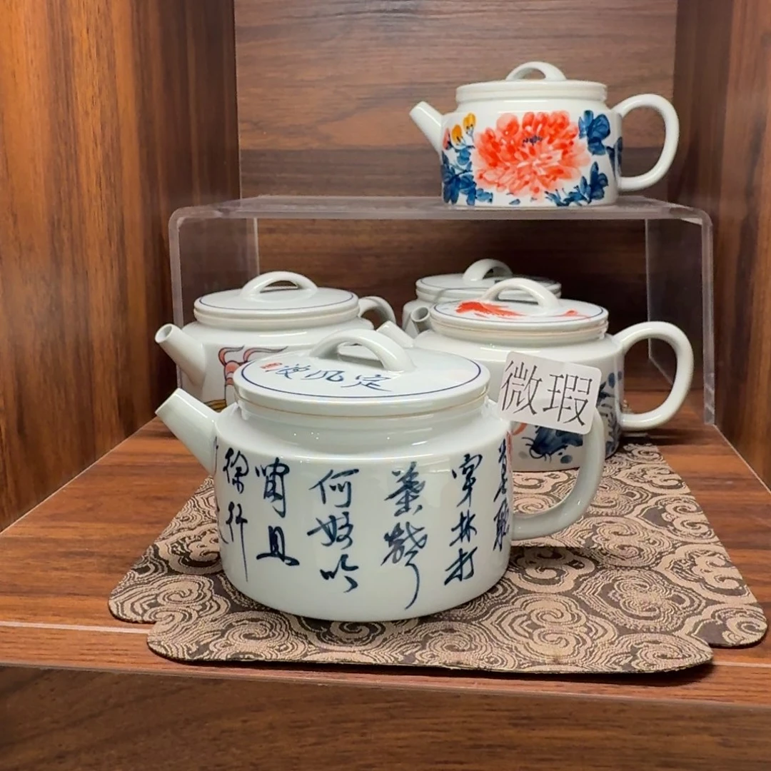 微瑕釉下彩纯手绘