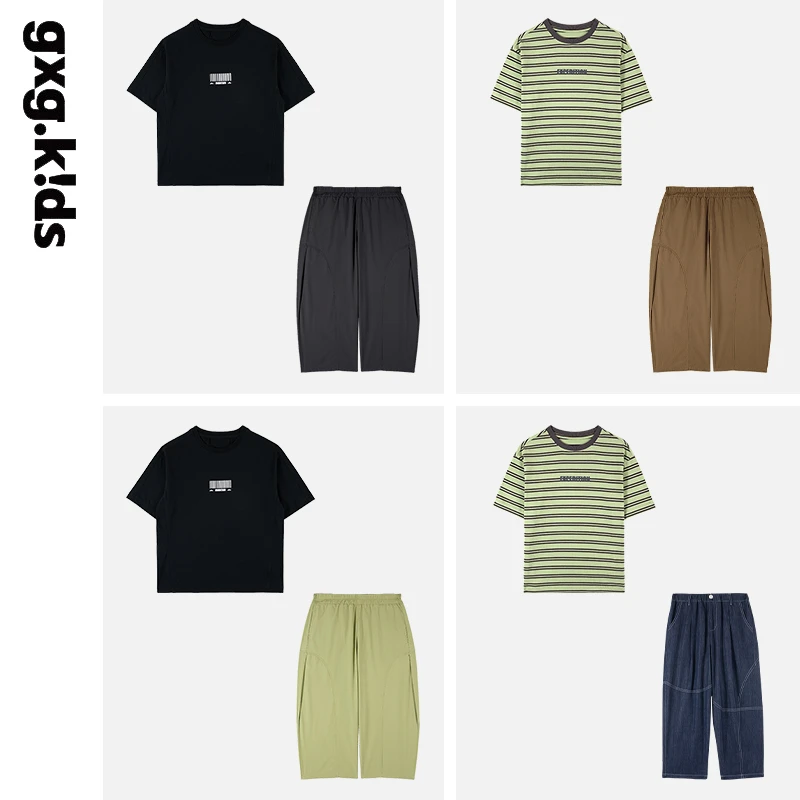 gxgkids男女童装套装时尚休闲夏季透气运动舒适多色可选KGD