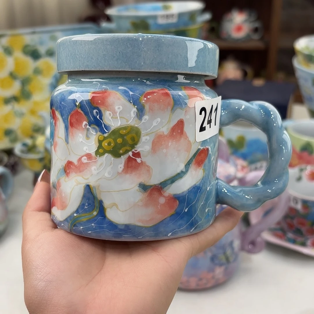 景德镇手绘高温釉下彩陶瓷茶具