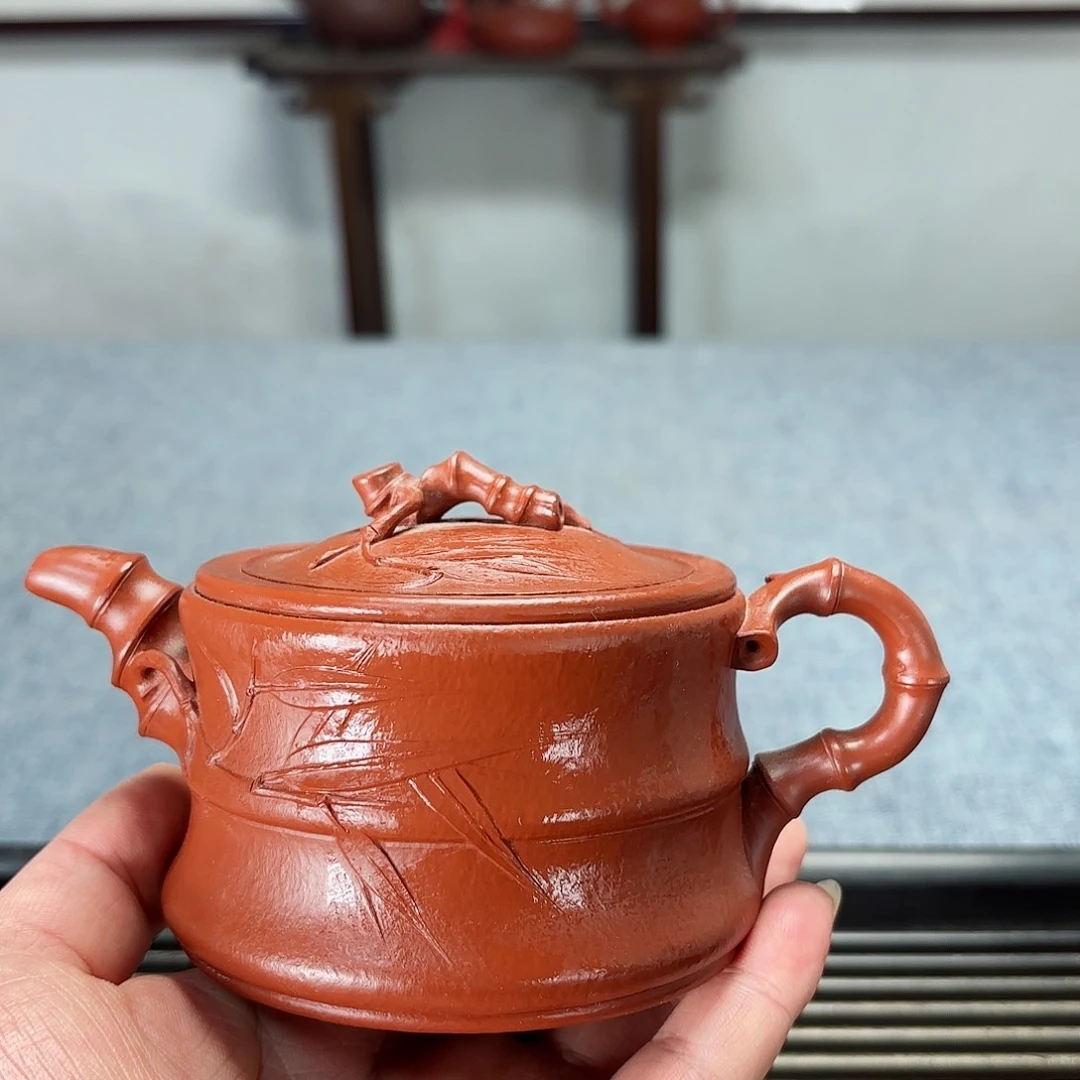 紫砂茶壶全手工竹段