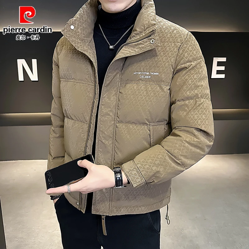 皮尔卡丹正品冬季保暖羽绒服男士2024新款休闲痞帅高级感外套潮