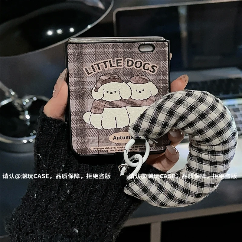 （荣耀MagicV系列）金属折叠皮纹适用荣耀MagicVFlip/Flip2手机壳潮