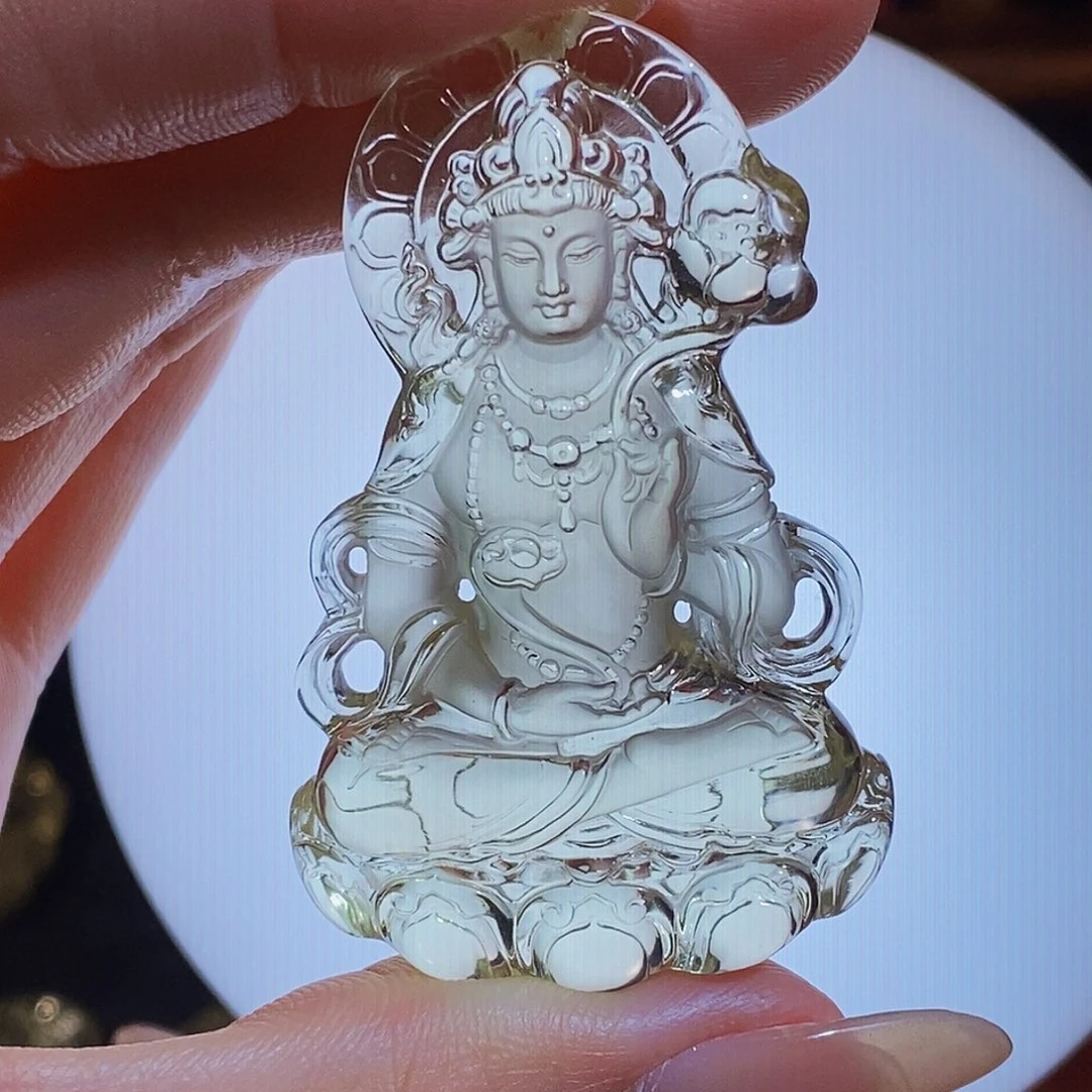 钱***量未镶嵌水晶颈饰吊坠