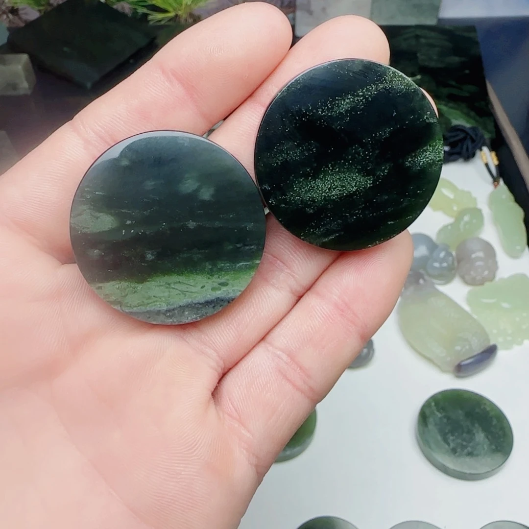 和田玉颈饰未镶嵌蓝****姐