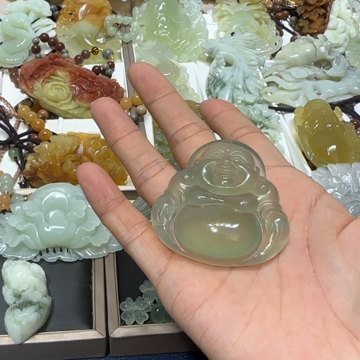 蛇纹石玉未镶嵌吊坠用****5
