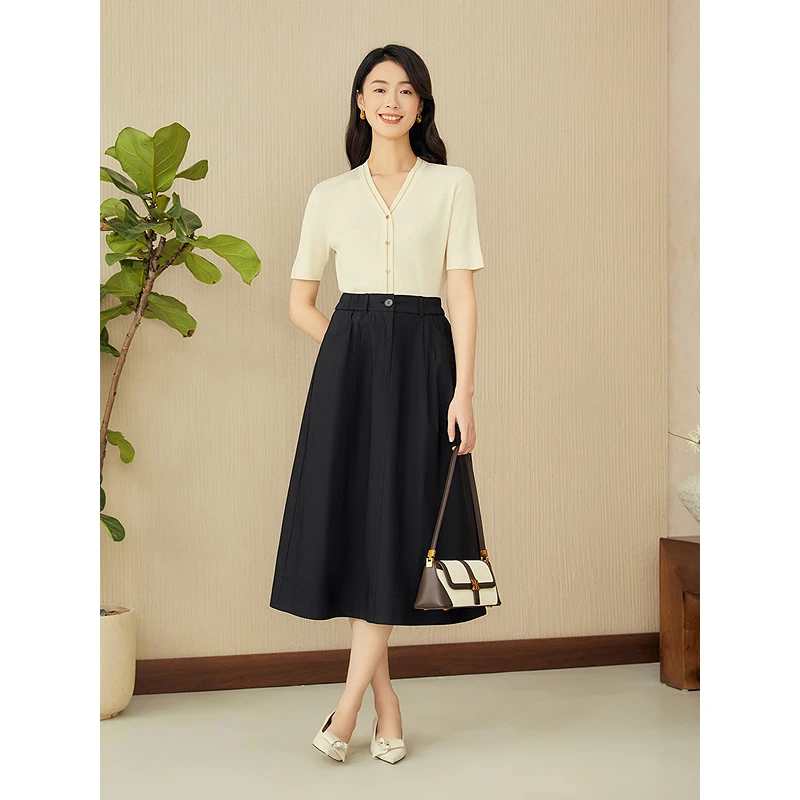 YINER音儿 2025夏季新款时尚小香风亮丝毛针织衫上衣8C35206660