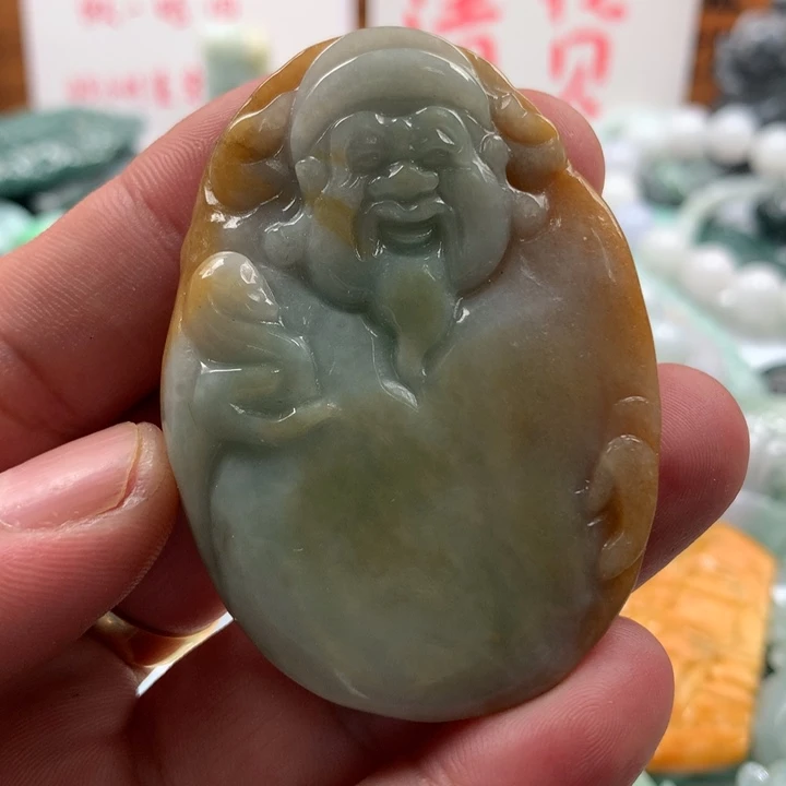 翡翠未镶嵌颈饰保真天然a货翡翠