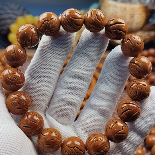 桃核手串14尺寸赤龙