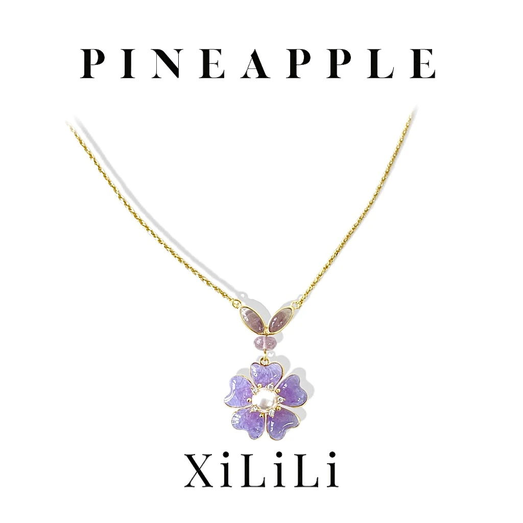 合金项链 菠萝中古栖璃XiLiLi项链LK8169