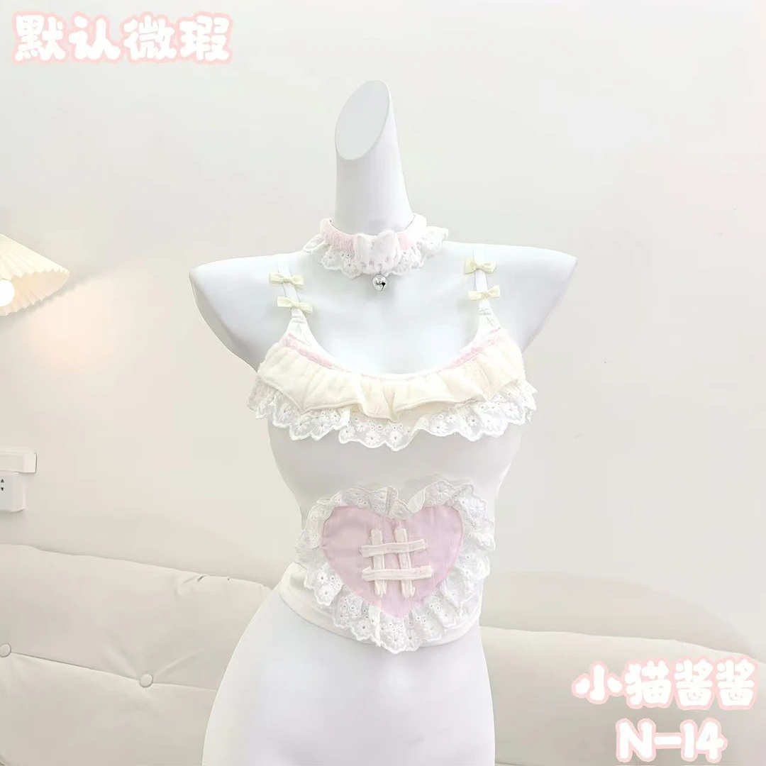 【元气喵】手作系列默认微瑕:小猫猫酱吊带（N14）