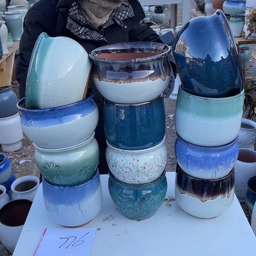 红陶王嫂花盆0208-776