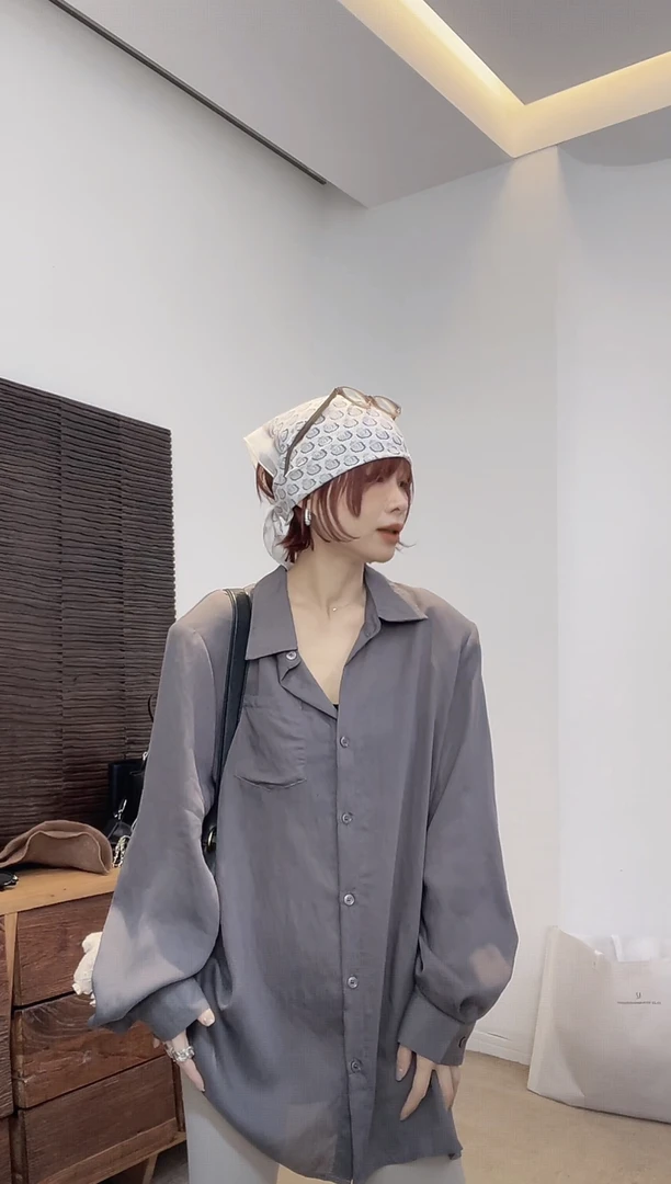 LIS&AZ-后镂空翻领防晒衬衫hp52910