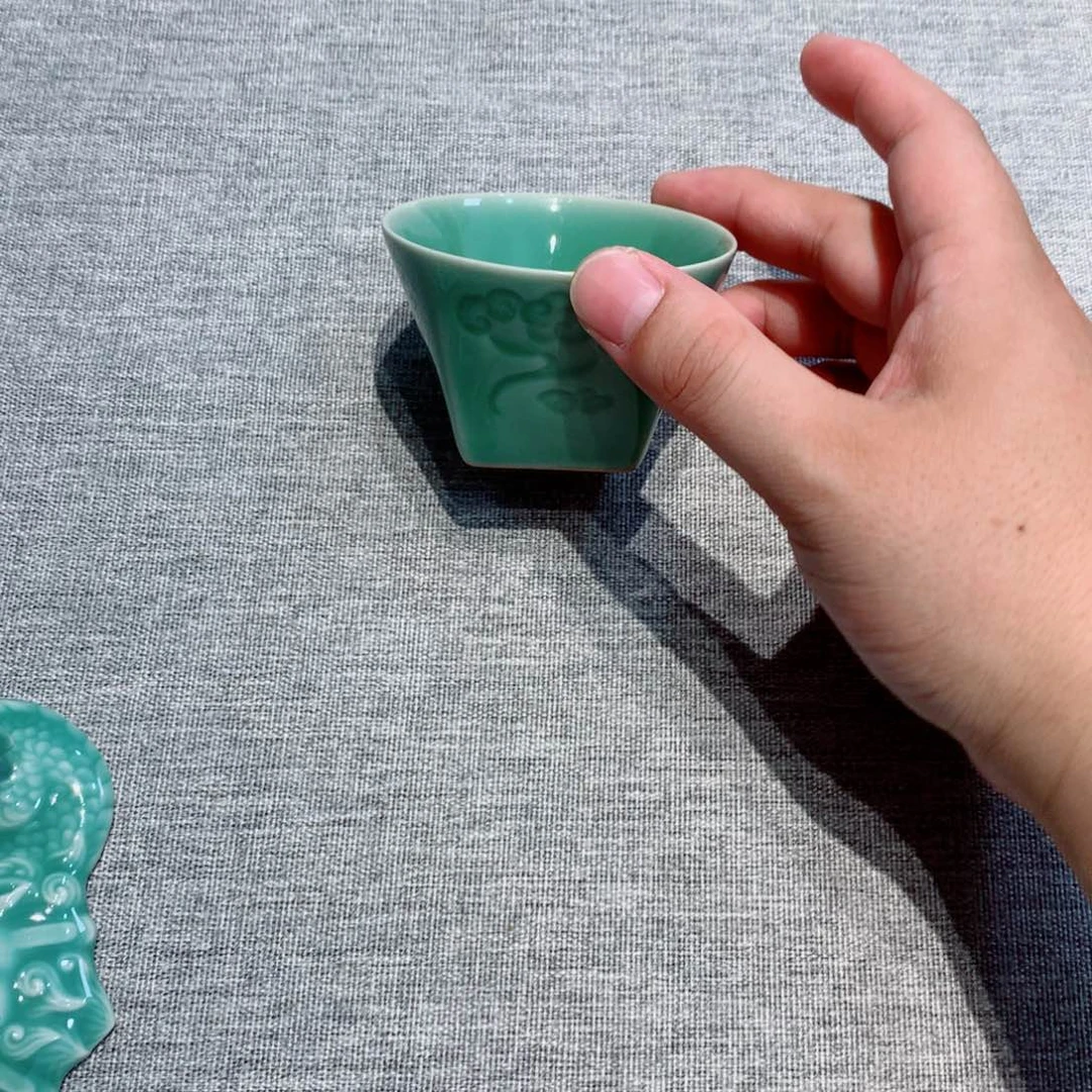 昧***.龙泉青瓷茶具杯子