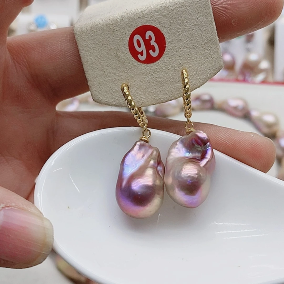 【闪购商品】淡水珍珠耳饰银S925镶嵌