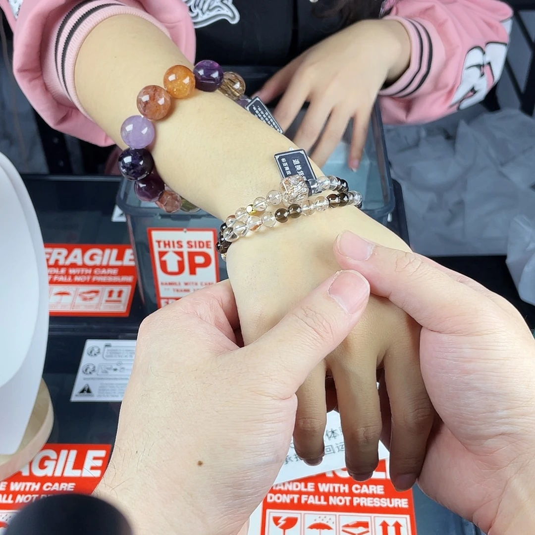 水晶银S925镶嵌手链