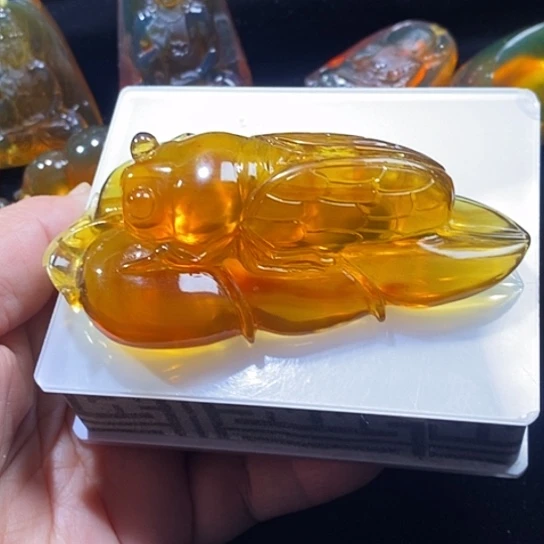 琥珀银S925镶嵌颈饰大业有成，一鸣惊人38克