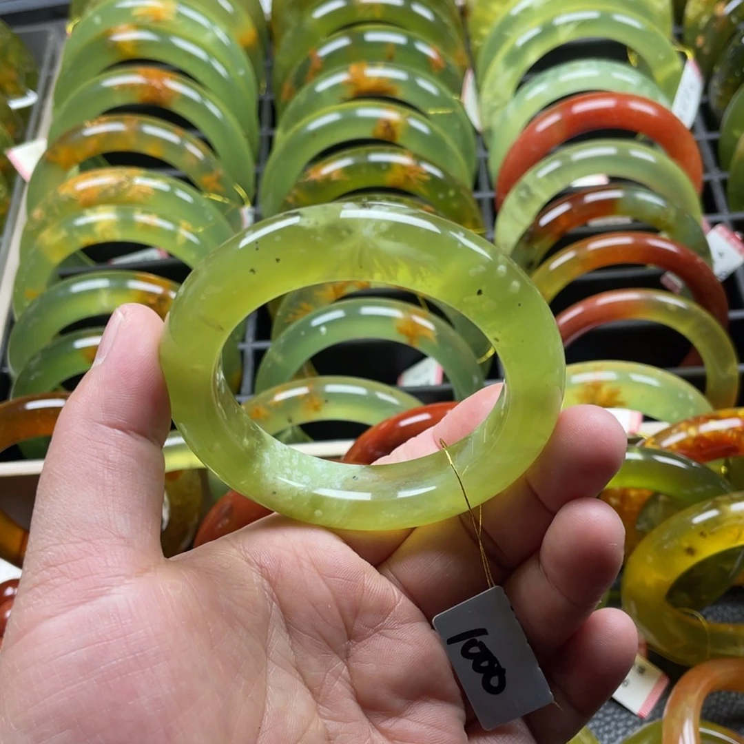 未镶嵌蛇纹石玉手镯