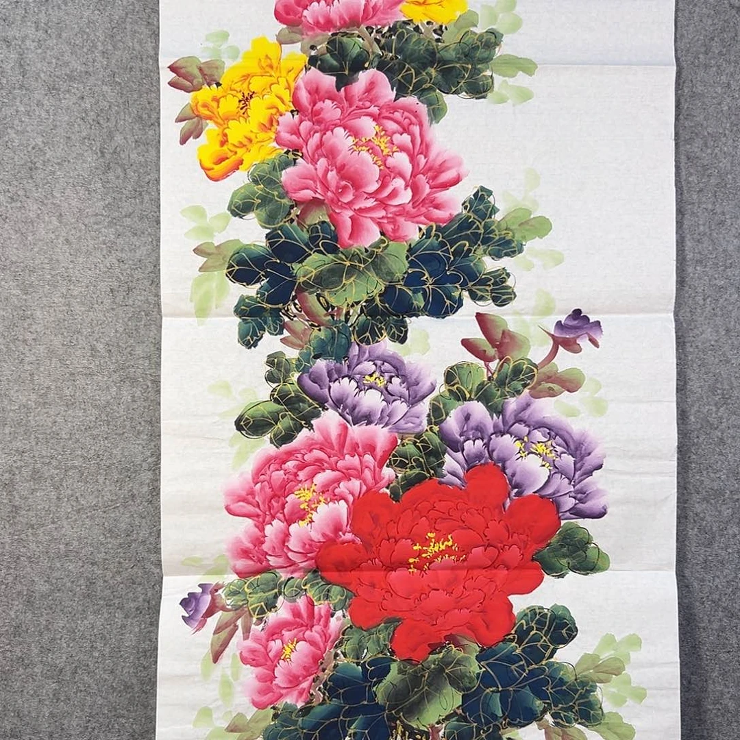 国画321 牡丹花等经济植物资源和
