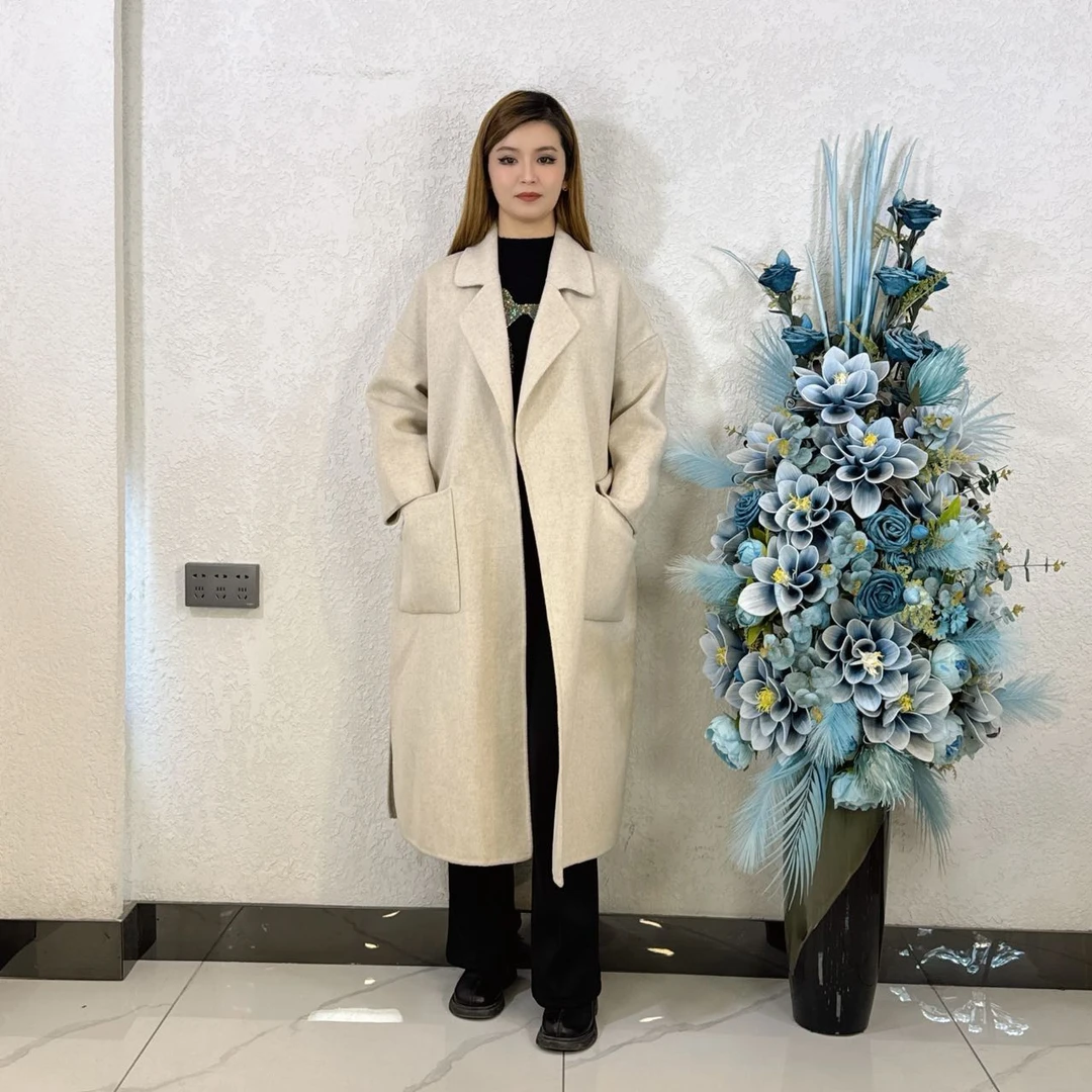 PAHRIM2025新款西装领大口袋大衣8250