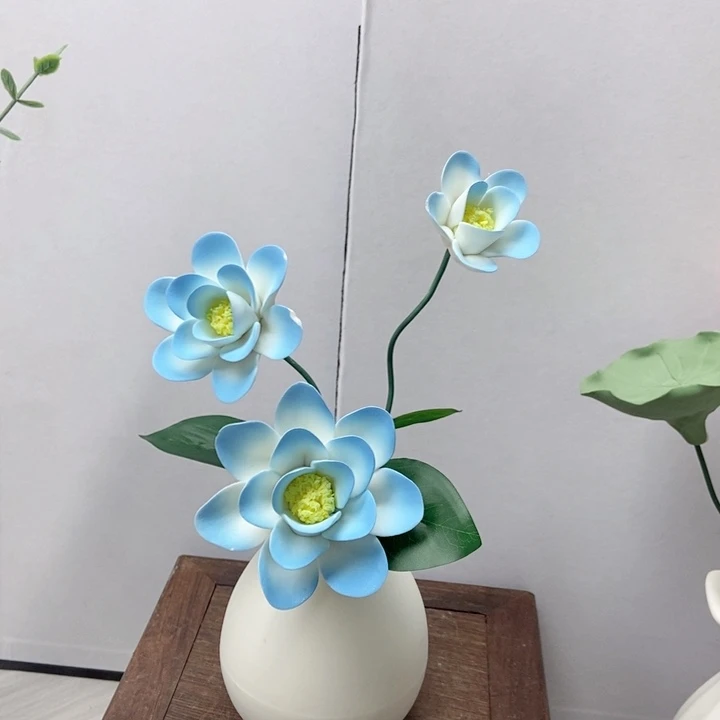 摆件手工制作陶瓷花