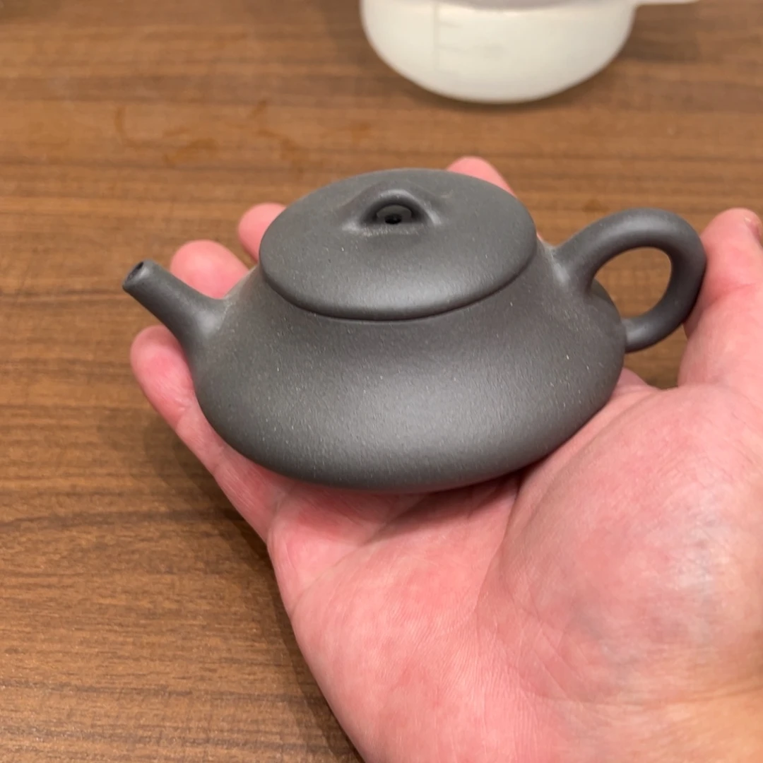 神****紫砂茶壶100cc清灰紫泥隐瓢
