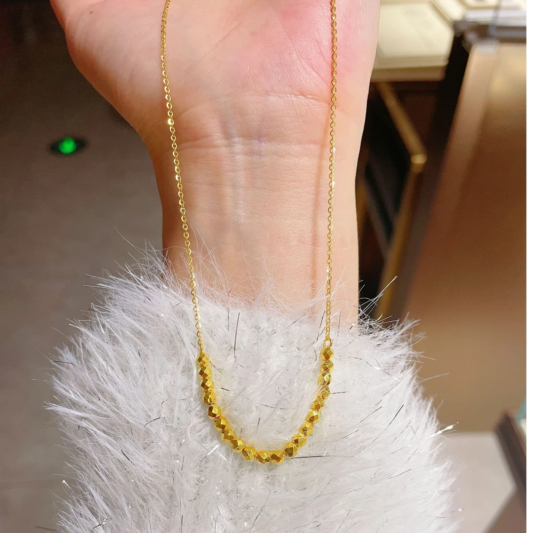 足金999 5G精品 休闲百搭 蹦迪珠套链（多退少补）