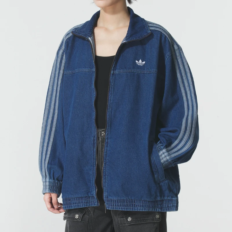 【流光风】阿迪达斯三叶草夹克女秋季新款运动休闲服立领外套JY2896