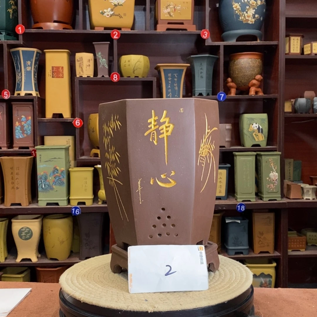 紫砂花盆紫砂花盆