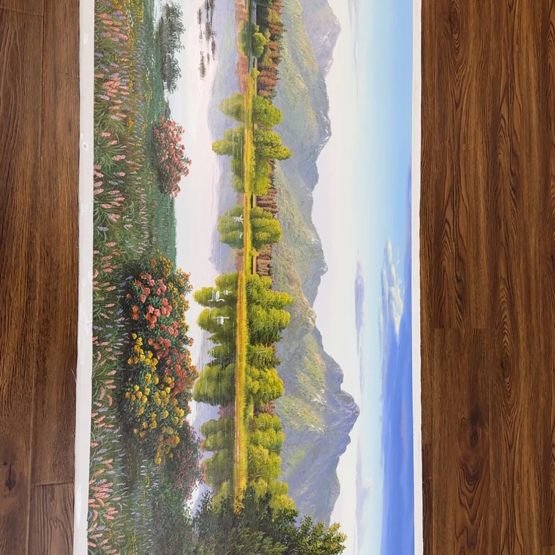 油画不知道是什么时候回来给大家