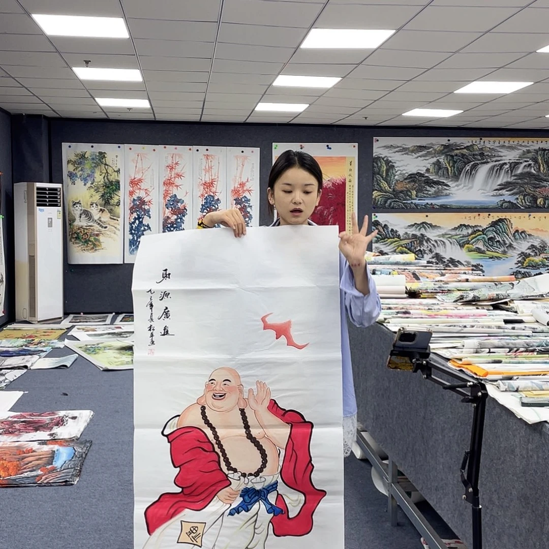 国画作品小姐姐放漏…
