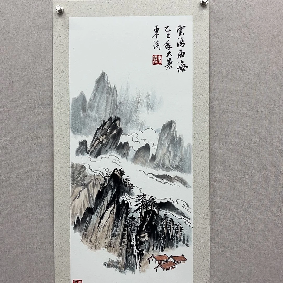 国画艺术家真人手绘